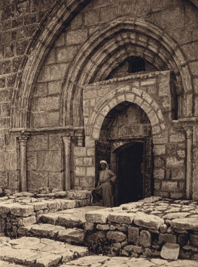 Jeruzalem, Kerk van het Graf van de Maagd, Portaal door Karl Grober