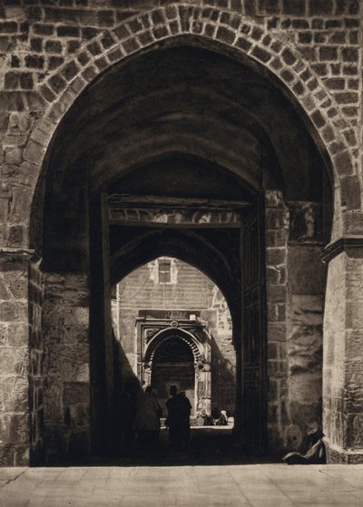 Jeruzalem, ingang naar de plaats van de tempel door Karl Grober