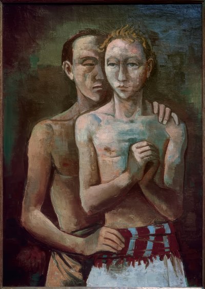 Twee vrienden door Karl Hofer