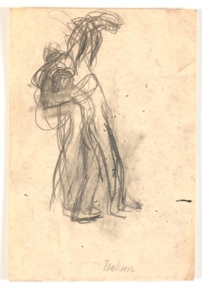 Compositieschets met een of twee figuren door Karl Isakson