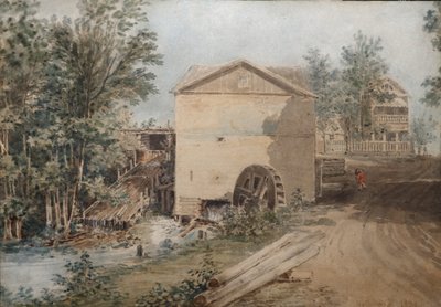 Polotnyany zavod, een familiebezit van de familie Goncharov, 1839 door Karl Ivanovich Kolmann