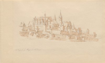Het kasteel van Kaiserslautern door Karl Julius Von Leypold