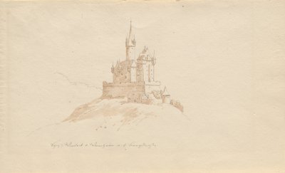 Schloss Windeck b. Weinhelm a. d. Bergstrasse door Karl Julius Von Leypold