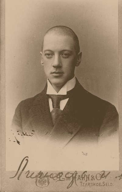 Russische dichter Nikolay Gumilyov door Karl Karlovich Bulla