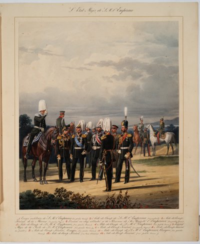 De Russische Generale Staf, 1867 door Karl Karlovich Piratsky