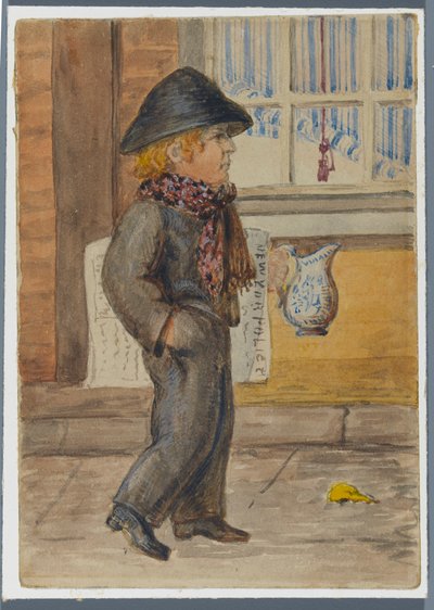 Police Gazette krantenjongen, 1864 door Karl L.H. Mueller