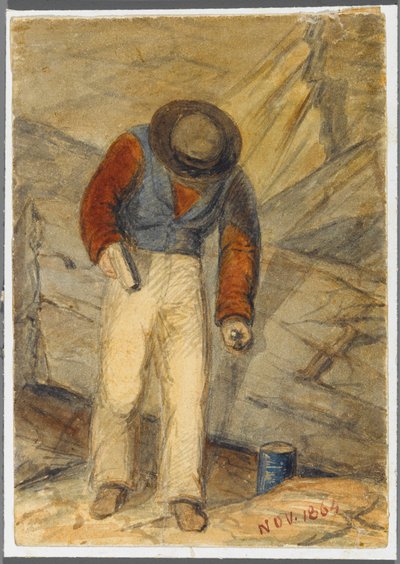Steenwerker, 1864 door Karl L.H. Mueller