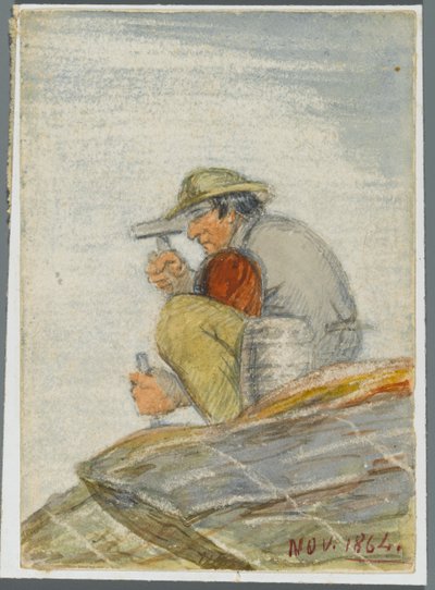 Steenwerker, 1864 door Karl L.H. Mueller