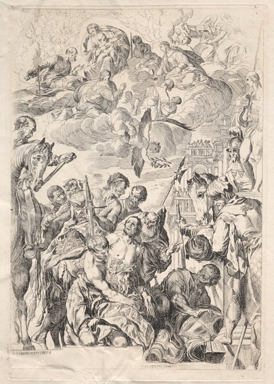 Sint Joris Bereidt Zich Voor op Zijn Martelaarschap door Karl Ludwig Bernhard Buchhorn
