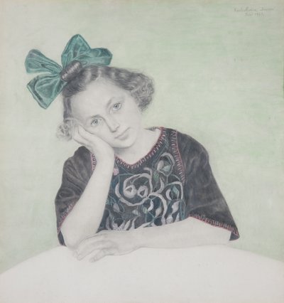 Portret van een meisje door Karl Mediz