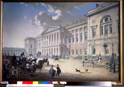 Het oude Michel Paleis in Sint-Petersburg door Karl Pavlovich Beggrov