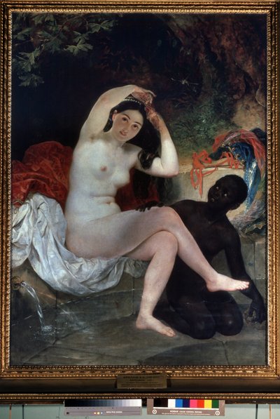 Bathseba in bad door Karl Pavlovich Bryullov