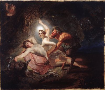 Diana, Endymion en een sater door Karl Pavlovich Bryullov