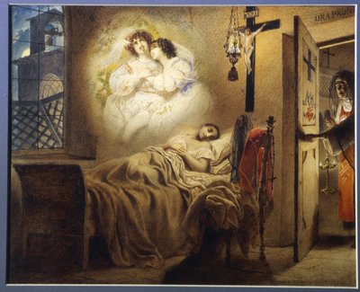 De nachtmerrie van een non door Karl Pavlovich Bryullov