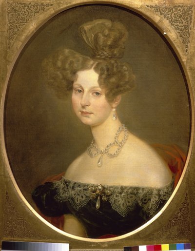 Portret van Friederike Charlotte Marie van Württemberg, Groothertogin Pavlovna van Rusland door Karl Pavlovich Bryullov