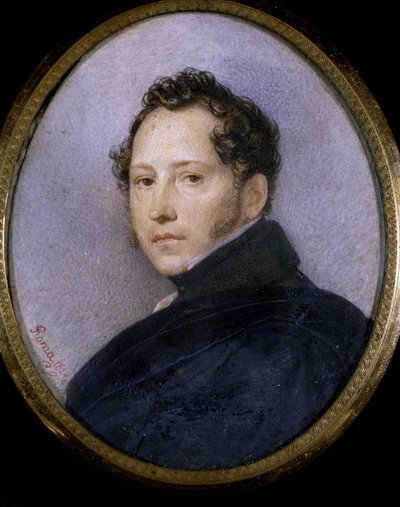 Portret van de kunstenaar Sylvester Shchedrin (1791-1830) door Karl Pavlovich Bryullov