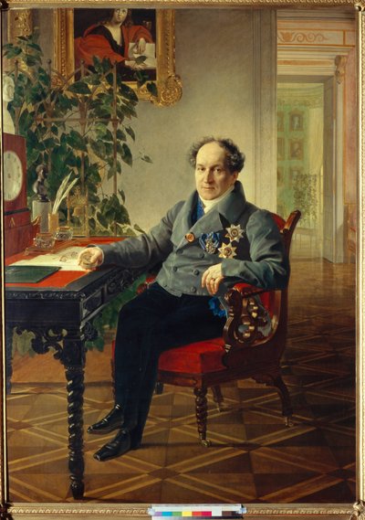 Portret van prins Alexander Nikolayevich Golitsyn (1773-1844) door Karl Pavlovich Bryullov