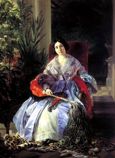 Portret van Prinses Elizaveta Pavlovna Saltykova, 1841 door Karl Pavlovich Bryullov