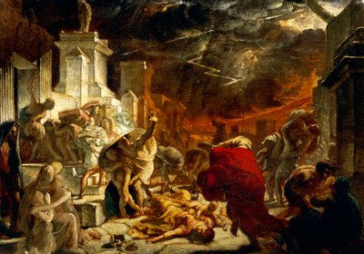 Laatste dagen van Pompeii, 24 augustus 79 AD door Karl Pavlovich Bryullov