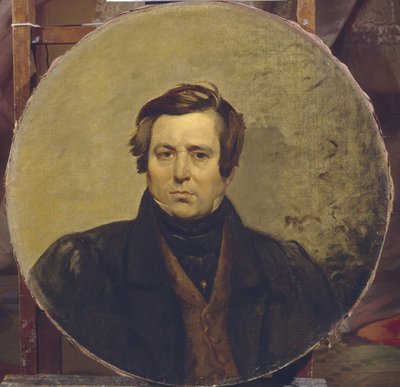 Portret van de auteur Vasily Ivanovich Orlov, 1836 door Karl Pavlovich Bryullov