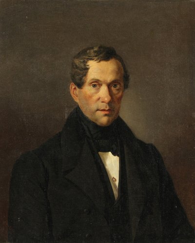 Portret van de componist Graaf Matvey Vielgorsky 1794-1866, 1838 door Karl Pavlovich Bryullov