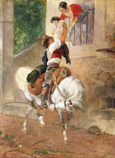 Terugkeer van een Romeinse herder naar huis, 1851-1852 door Karl Pavlovich Bryullov