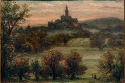 Landschap met uitzicht op Kronberg door Karl Peter Burnitz