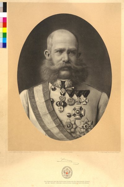Keizer van Oostenrijk Franz Joseph I door Karl Ritter Von Kobierski