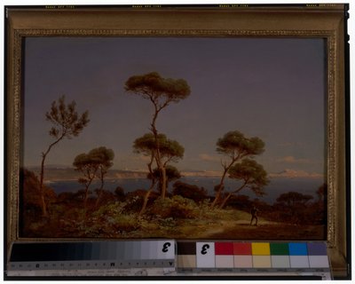 Een uitgestrekt kustlandschap door Karl Robert Kummer