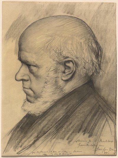 Adolph Menzel door Karl Stauffer Bern