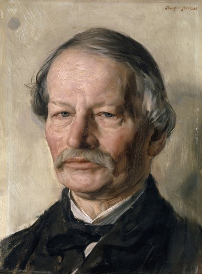 Portret van Gustav Freytag door Karl Stauffer Bern