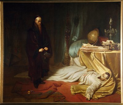 Baptiste Seni bij het Dode Lichaam van Wallenstein, uit de Wallenstein-trilogie van Friedrich Schiller door Karl Theodor von Piloty