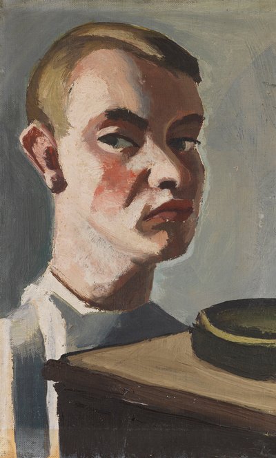 Zelfportret, ca. 1920 door Karl Tratt