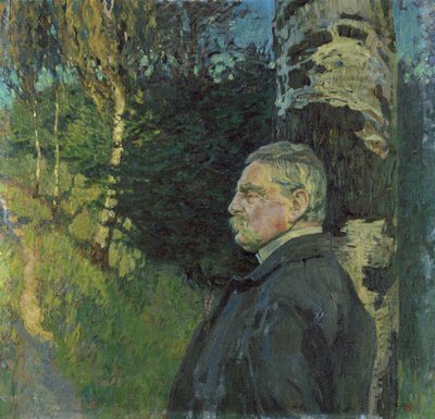 Portret van Detlef von Liliencron (1844-1909) 1906 door Karl Wilhelm Arthur Illies