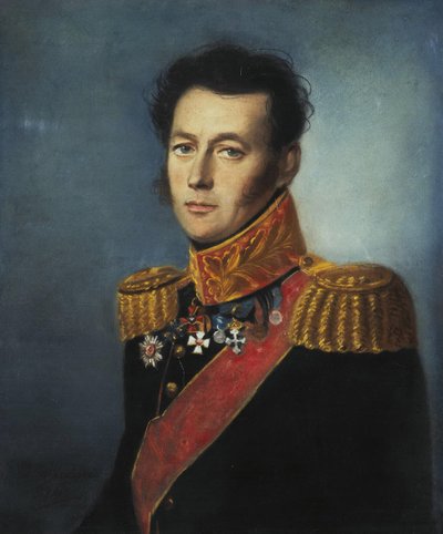 Portret van Generaal Ivan Skobelev 1778-1849, 1826 door Karl Wilhelm Bardou