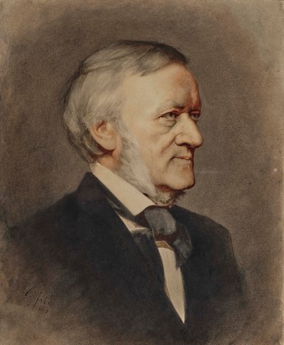 Portret van de componist Richard Wagner 1813-1883, 1883 door Karl Wilhelm Diefenbach