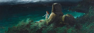 Sfinx met Undine, 1902 door Karl Wilhelm Diefenbach