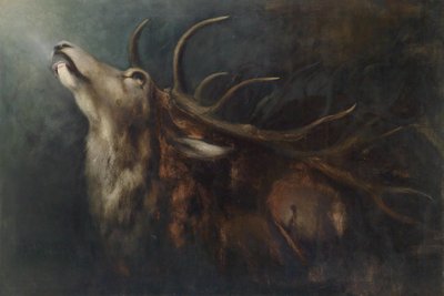 Stervende hert door Karl Wilhelm Diefenbach
