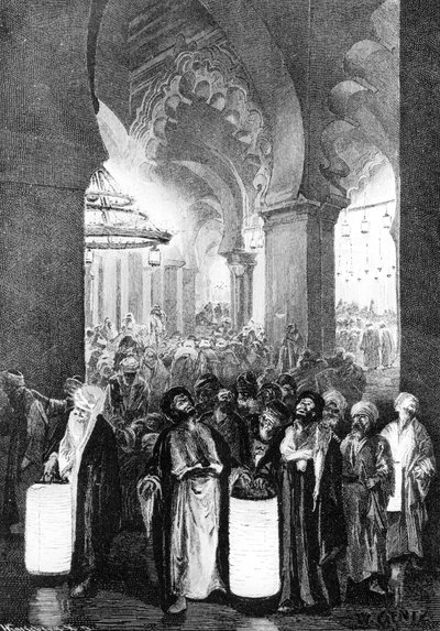 Het Gebed tijdens een Nacht van Ramadan door Karl Wilhelm Gentz