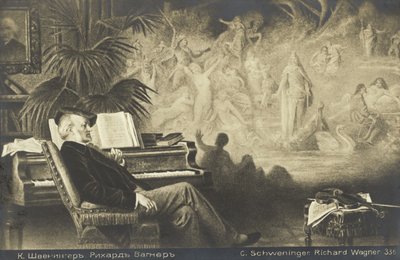 Richard Wagners Droom door Karl or Carl the Younger Schweninger
