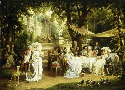Het Tuinfeest door Karl or Carl the Younger Schweninger