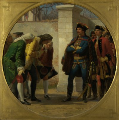 De overval op Berlijn 1757 door Karl von Blaas