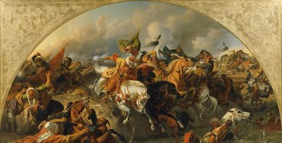 De Slag bij Zenta 1697 door Karl von Blaas