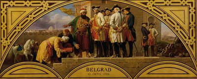 De overgave van Belgrado 1789 door Karl von Blaas