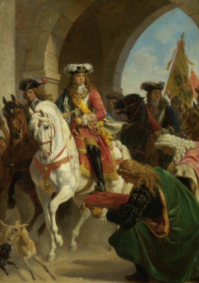 Intocht van Karel III in Madrid 1710 door Karl von Blaas
