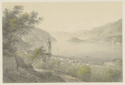 Bellagio, aan het Comomeer door Karoly Lajos Libay