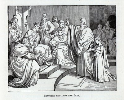 Beatrice geleid naar de Rijksdag, 1882 door Kaspar Oertel