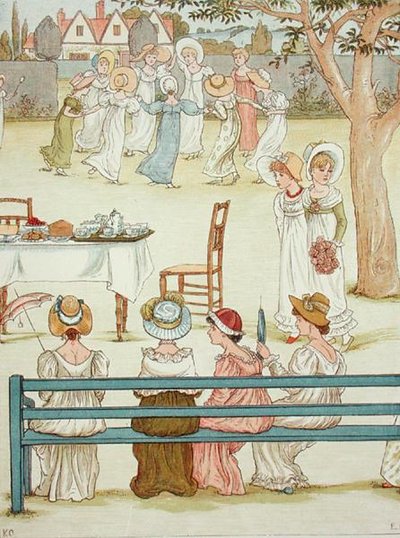 Een tuinfeest door Kate (after) Greenaway