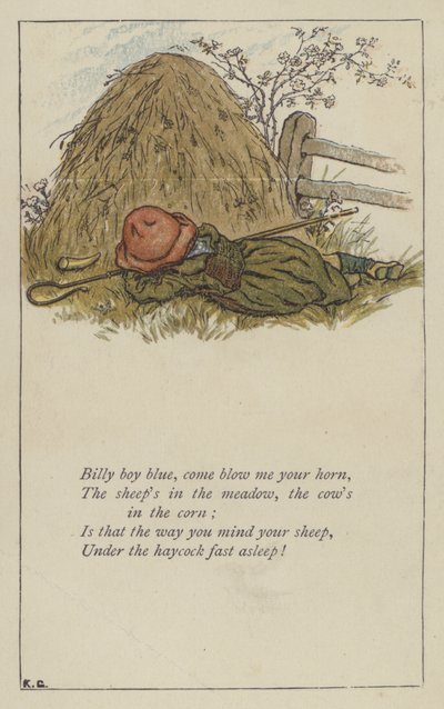 Billy boy blue, kom blaas op je hoorn door Kate (after) Greenaway