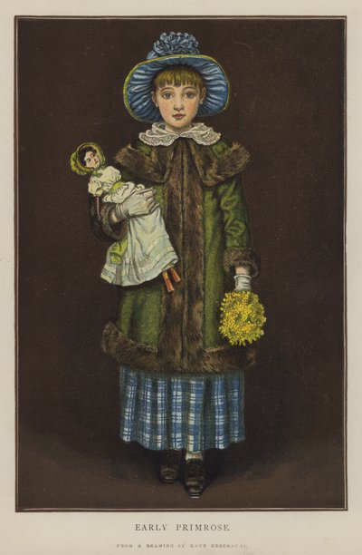 Vroege Sleutelbloem door Kate (after) Greenaway